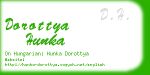 dorottya hunka business card